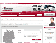 Tablet Screenshot of kraftfahrer-weiterbildung.info